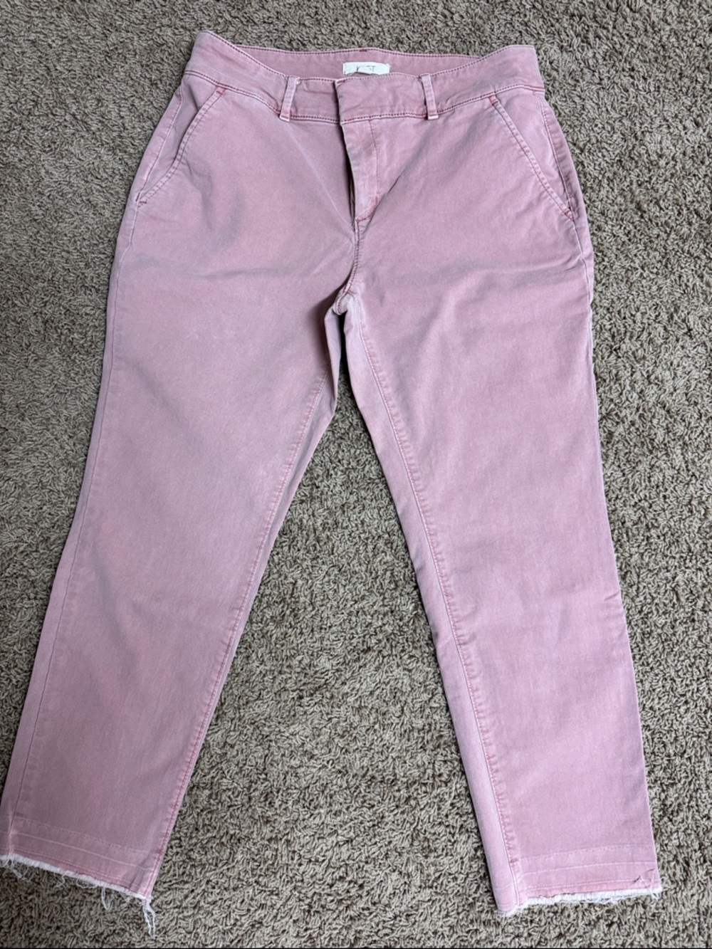 LOFT Dusty Pink Cropped Jeans